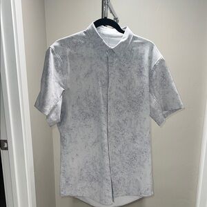 lululemon athletica White and Gray Casual Shirt